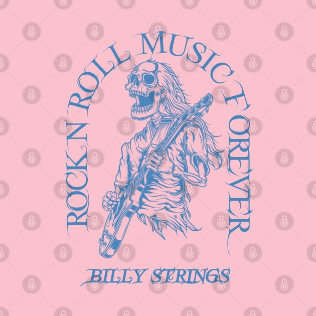 Billy Strings /// Skeleton Rock N Roll by Stroke Line