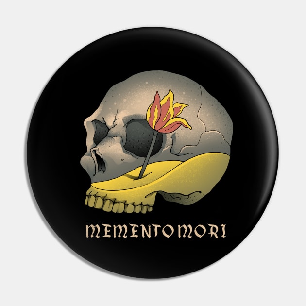 Memento Mori Pin by Vincent Trinidad Art