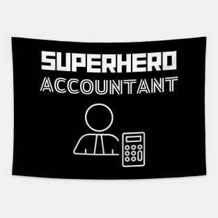 Superhero Accountant Tapestry