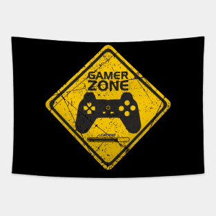 Gamer Zone Sign Tapestry