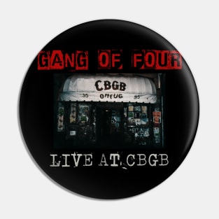 gang of four live at cbgb Pin