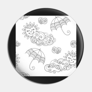 Noncolored Fairytale Weather Forecast Print Pin