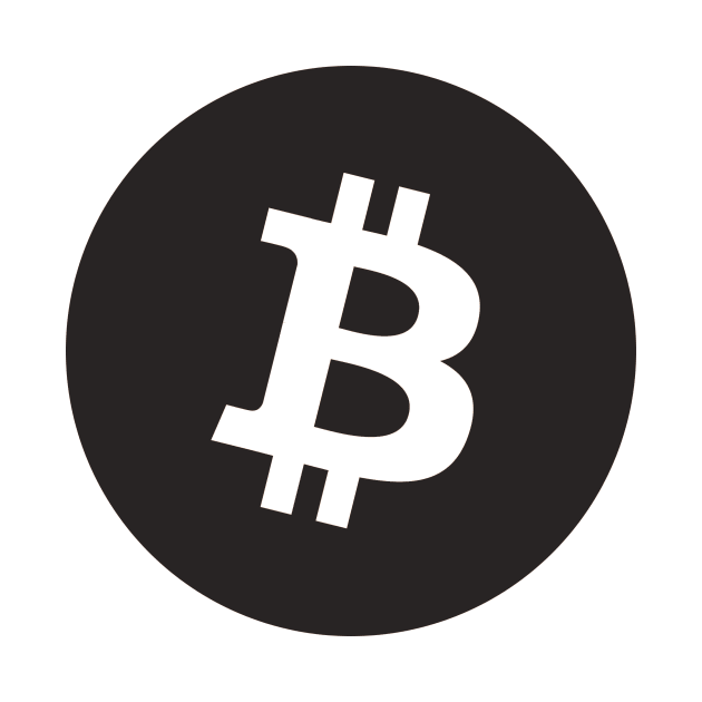 Black Bitcoin Design BTC by RetroandMangaarts