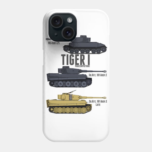 Tiger I Tigers phone case Phone Case by Panzerpicture