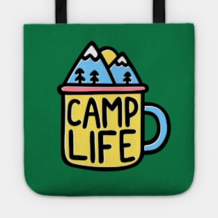 Camp life travel mug Tote