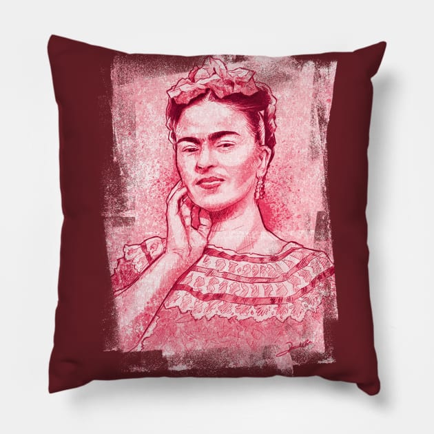 Viva La Frida Pillow by renatodsc