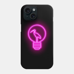 Neon Light Bulb Bin Chicken Phone Case