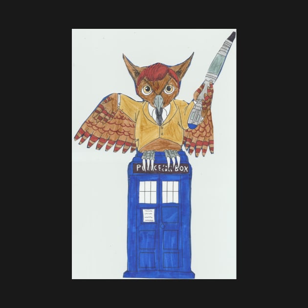 Dr.Who whoooo Wise Owl by RabbitQueen