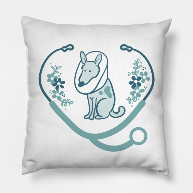 Veterinary Medicine Pillow by Wlaurence