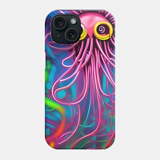 Neon Sea Noodle Phone Case