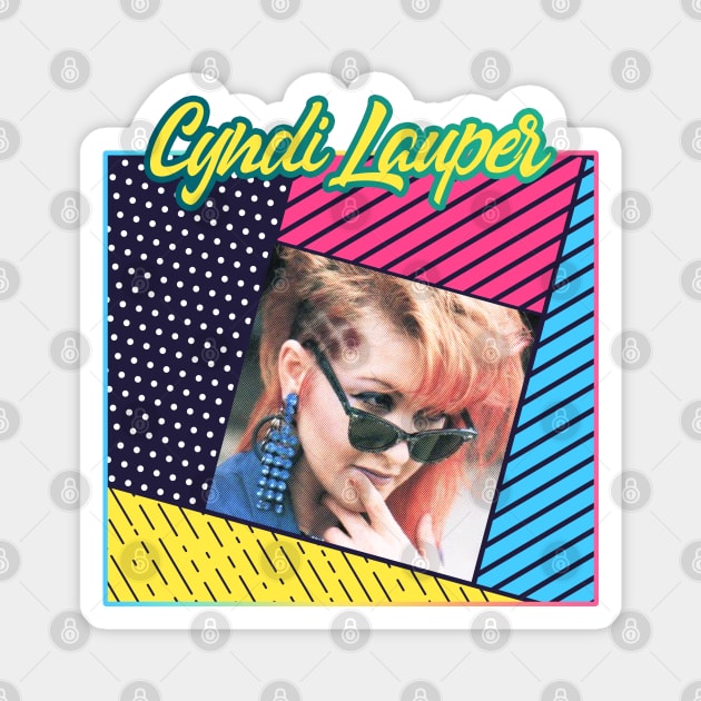 Cyndi Lauper - Retro Cover Magnet by PiedPiper