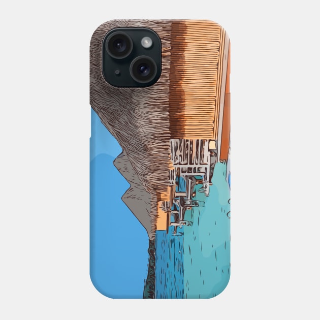 Bora Bora Bungalows Phone Case by WelshDesigns