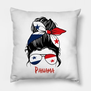 Panamanian Girl, Panamanian girlfriend, Panama Messy bun, Panameña Pillow