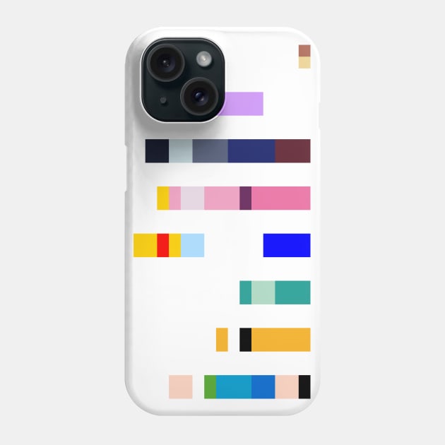 Characters of Adventure Time Barcode Phone Case by gkillerb