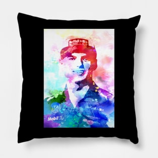 Max Verstappen Watercolor Pillow