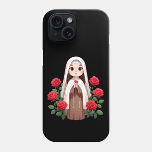 St Therese of Lisieux Little Flower Rose Catholic Saint Phone Case