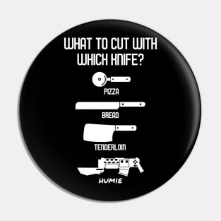 What to Cut With Which Knife - Funny Wargaming Meme Pin