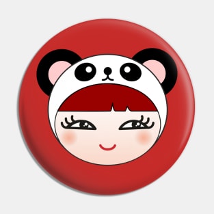 Panda girl Pin