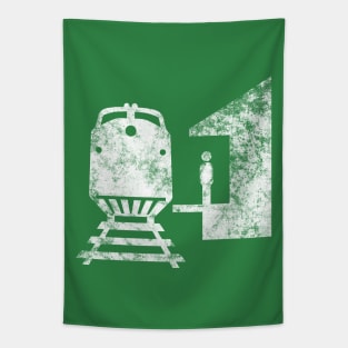 Railroad Sign Tapestry