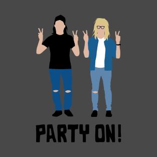 Wayne's World Minimal Style T-Shirt