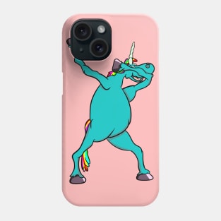 Blue Unicorn Dabbing Phone Case