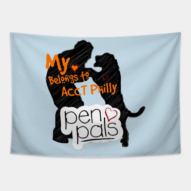 ACCT Philly Pen Pals Heart Tapestry by ACCTPHILLY