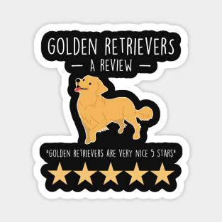 Golden Retriever Review Magnet