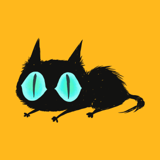 black scruffy cat (option 2) T-Shirt