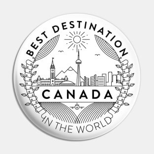 Canada Minimal Badge Design Pin