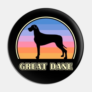 Great Dane Vintage Sunset Dog Pin