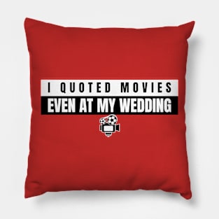 Movie Buff Movie Lover Cinema Pillow