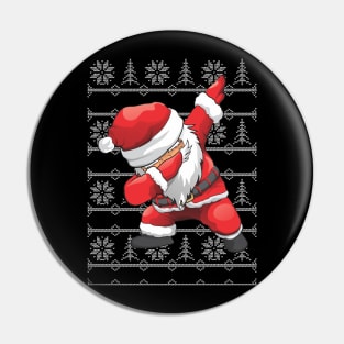 Funny Dabbing Santa Pin