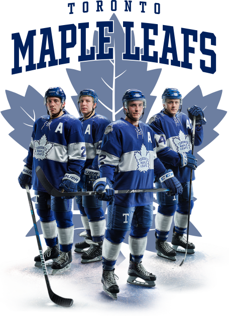 Toronto Maple Leafs Hockey Team Kids T-Shirt by BeeFest