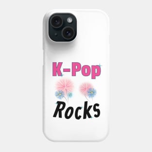 K-Pop Rocks with Fireworks and Stars - Light colors from WhatTheKpop Phone Case