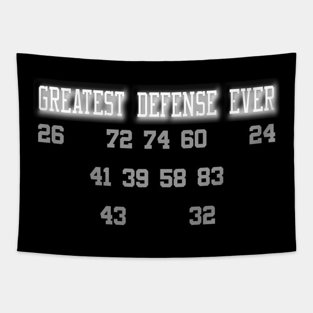 Oakland Raiders Greatest Defense Ever Tapestry by Retro Sports