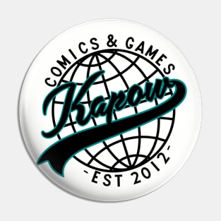 Kapow Baseball Teal Pin