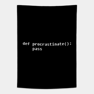 Procrastination code Tapestry