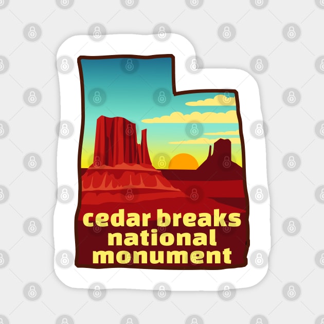 Cedar Breaks National Monument Utah Magnet by TravelTime