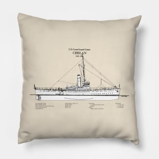 Chelan United States Coast Guard Cutter - SBDpng Pillow