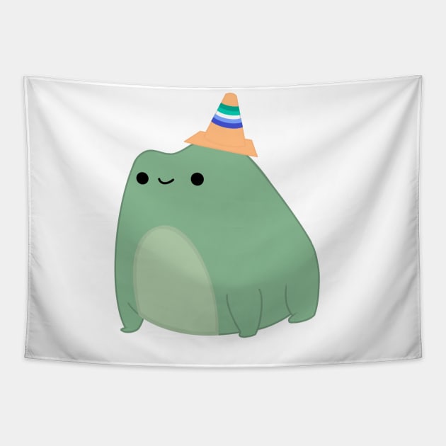 Pride Frog (Gay/MLM) Tapestry by i-probably-don't-exist