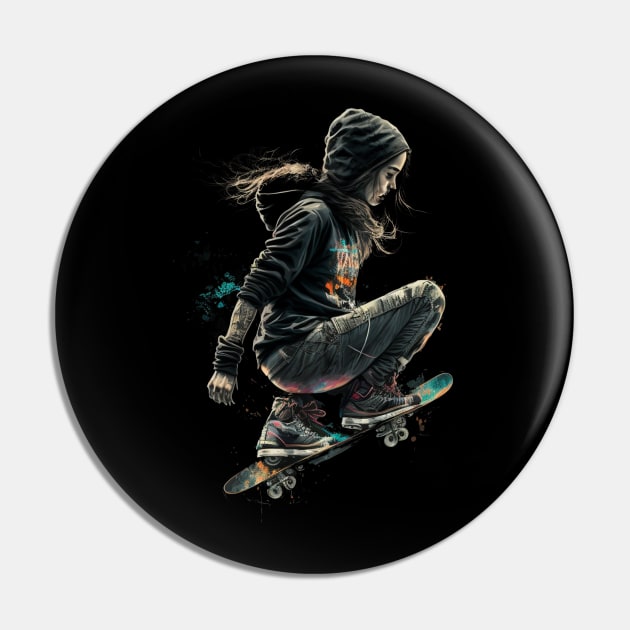 skater girl Pin by JayD World