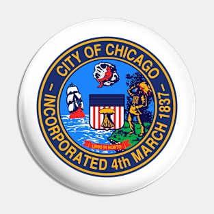 Chicago Seal Decal Pin