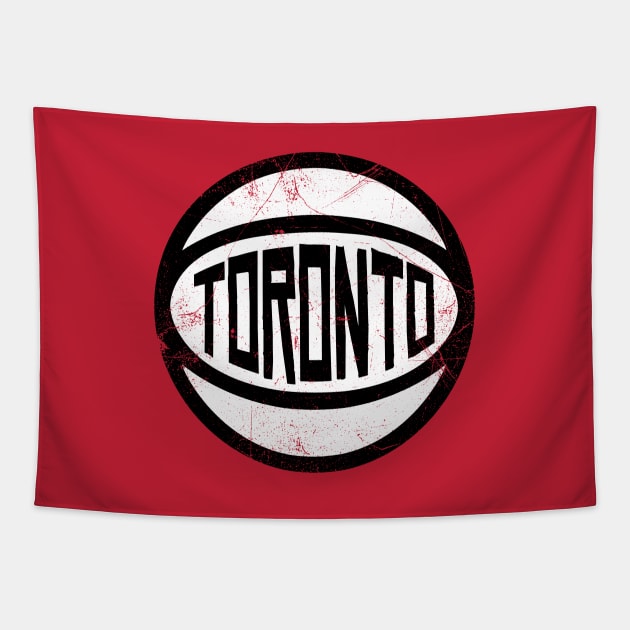 Toronto Retro Ball - Red Tapestry by KFig21