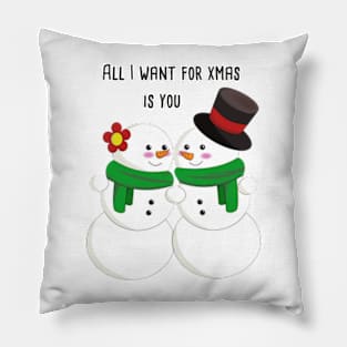 Funny snowmen Christmas Pillow