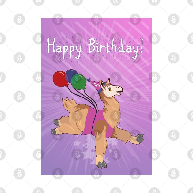 Happy Birthday Llama by SakuraDragon