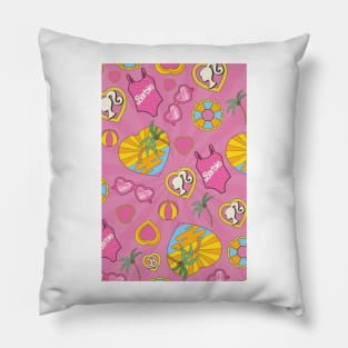 Barbie Background Pillow