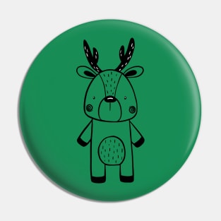 Reindeer forest animal Pin