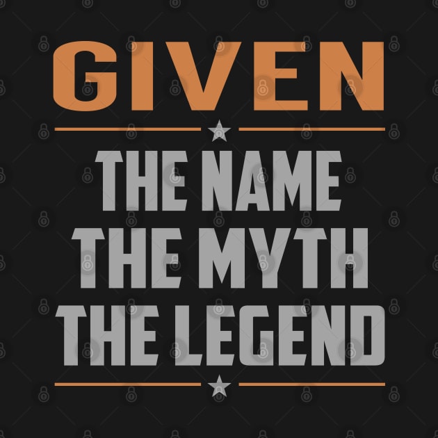 GIVEN The Name The Myth The Legend by RenayRebollosoye