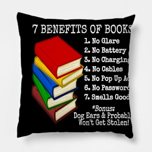 7 Benefits of Books Pillow