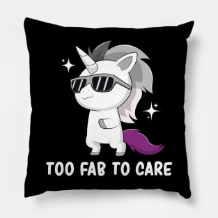 Subtle Asexual Pride Flag Lgbtqia Cute Kawaii Unicorn Pillow